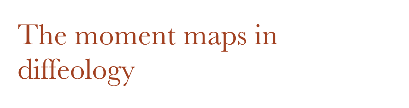 The moment maps in diffeology