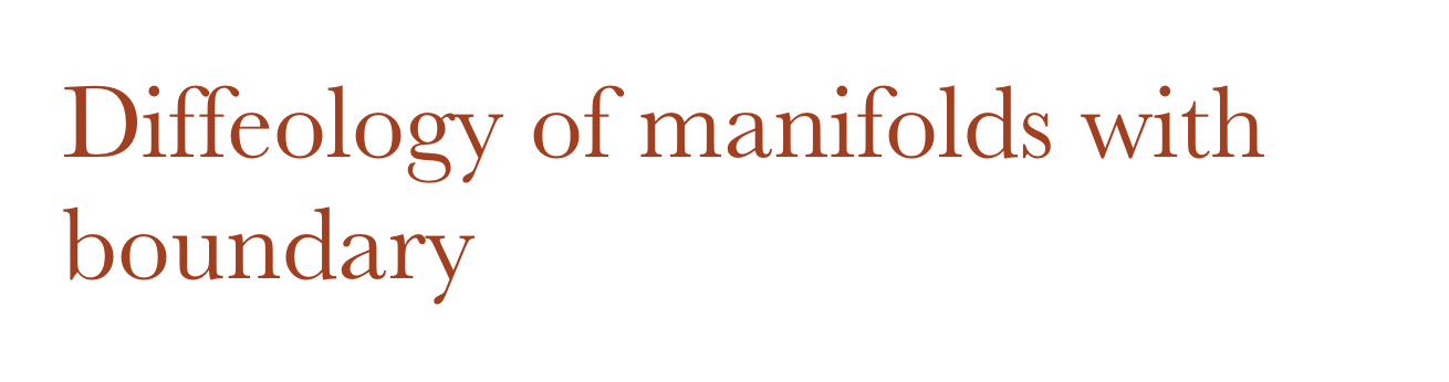 Diffeology of manifolds with boundary