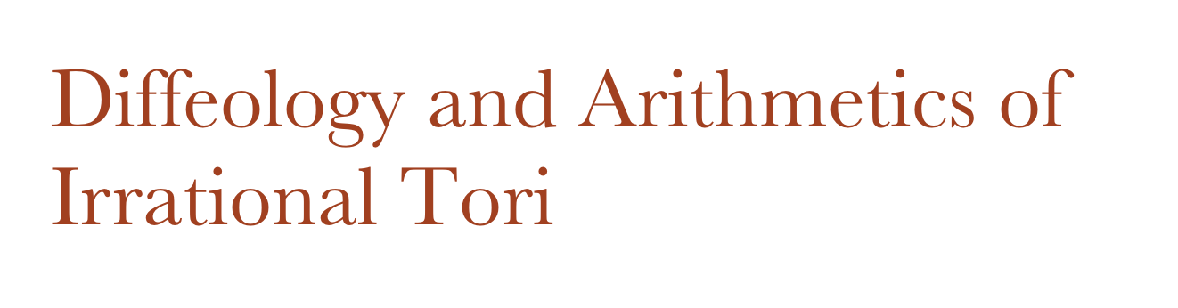 Diffeology and Arithmetics of Irrational Tori