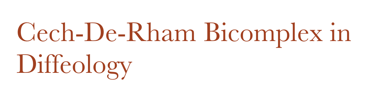 Cech-De-Rham Bicomplex in Diffeology