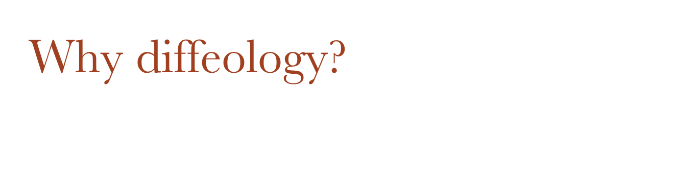 Why diffeology?