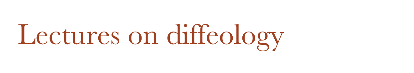 Lectures on diffeology