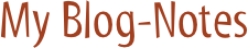 My Blog-Notes